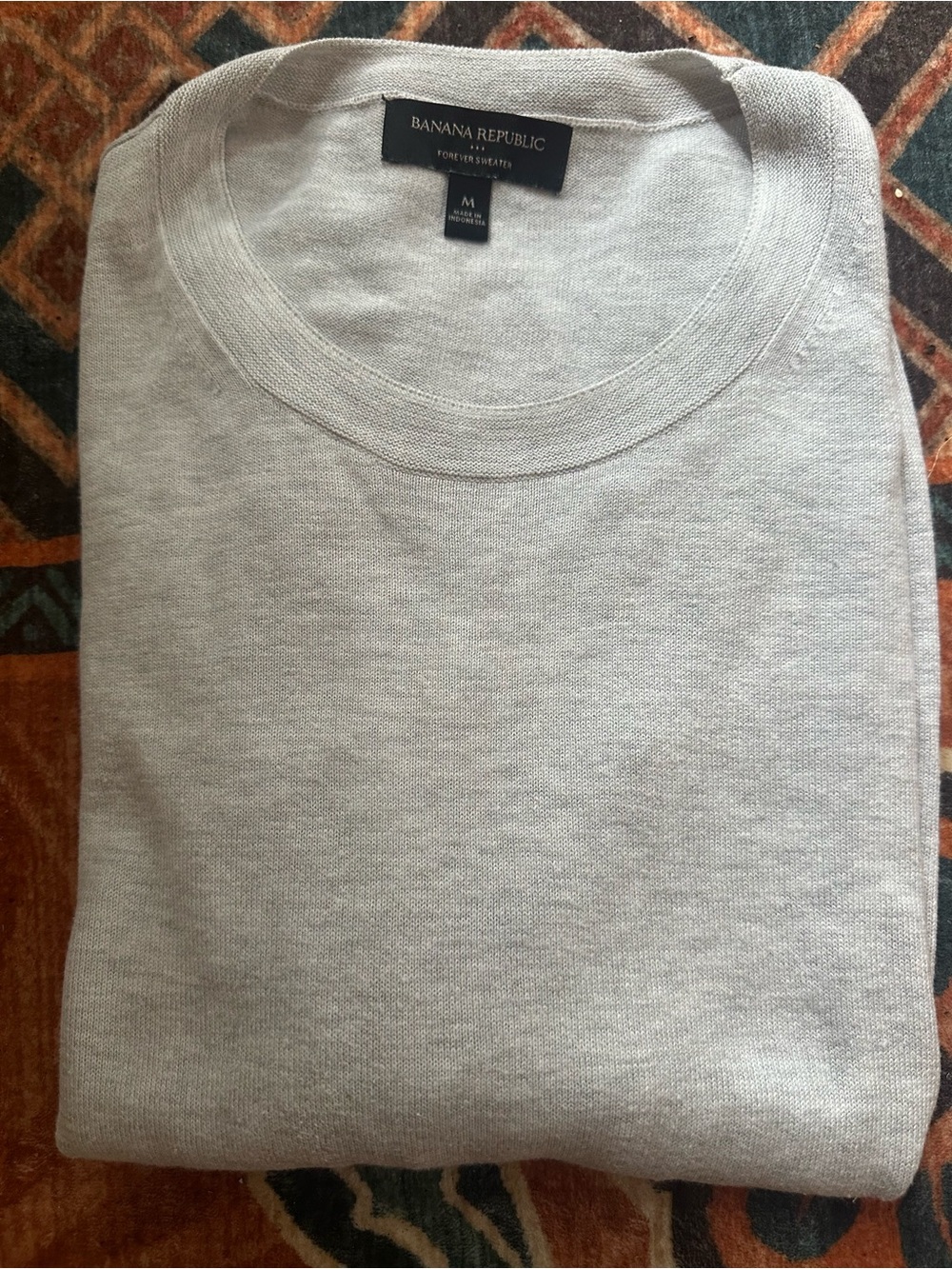 Banana Republic Women's crewneck forever sweater in Light Gray